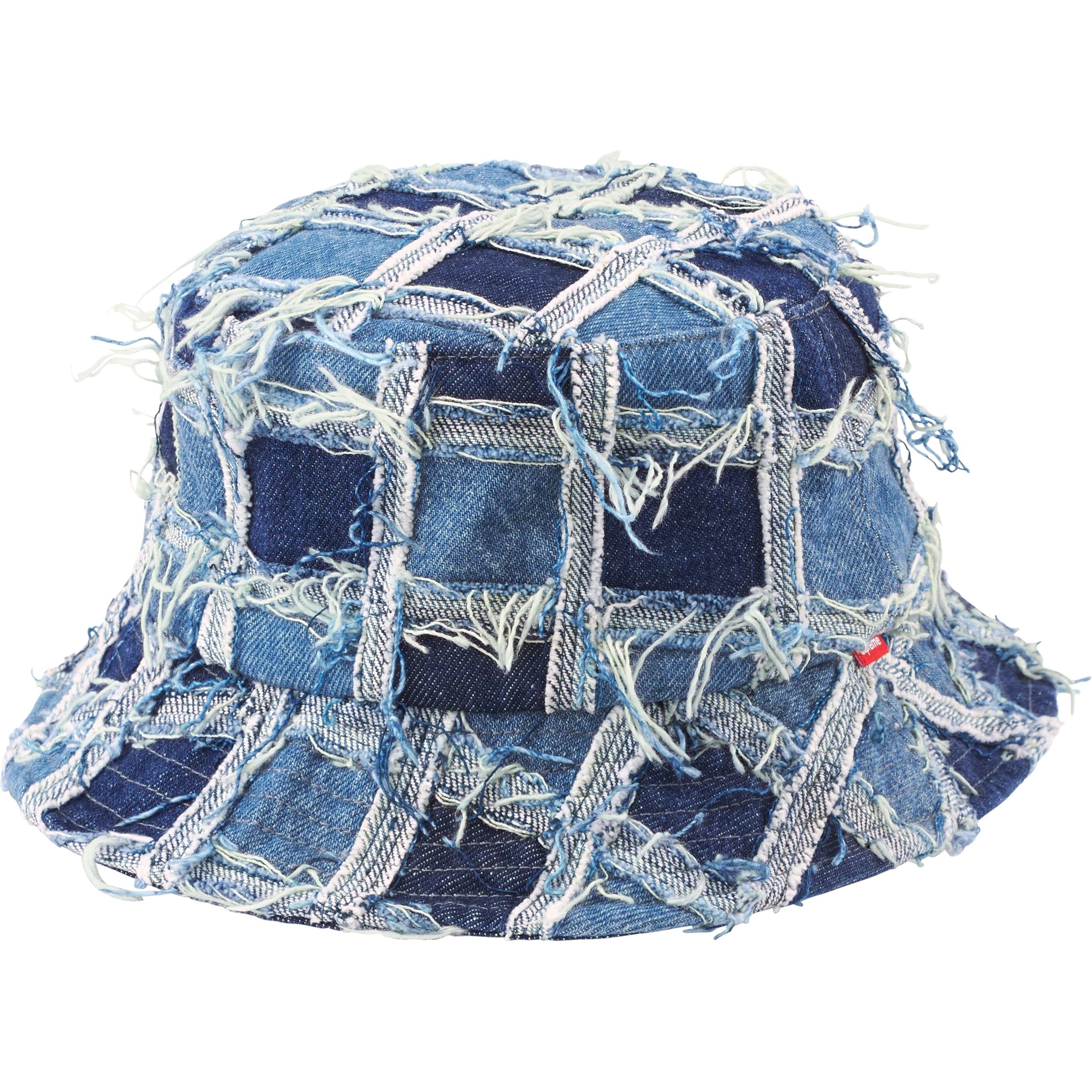 Frayed Patchwork Denim Crusher view 2